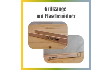 Grillzange mit Flaschenöffner