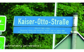 Straßenschild Lennestadt