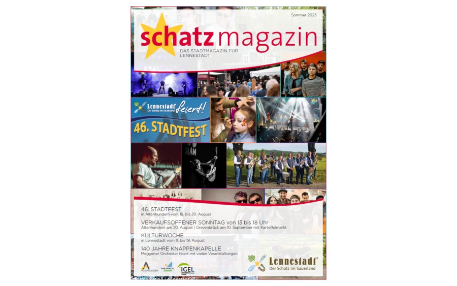 Cover Schatzmagazin Sommer 2023 Cover Schatzmagazin Sommer 2023