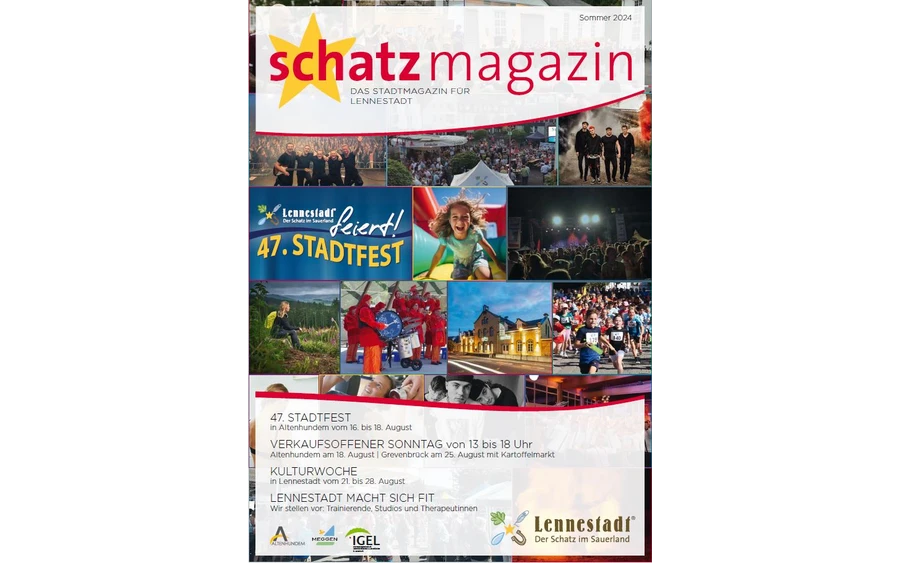 Cover Schatzmagazin Sommer 2024 Cover Schatzmagazin Sommer 2024