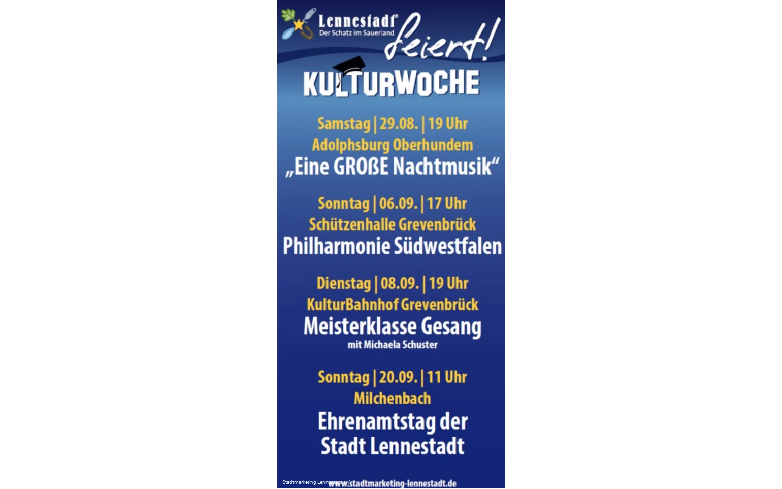 Flyer Kulturwoche 2026 Titel