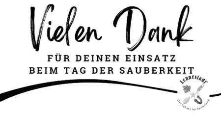 Dankeschön Tag der Sauberkeit