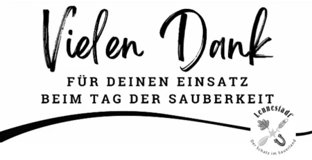 Dankeschön Tag der Sauberkeit
