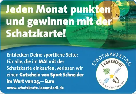 Monatsgewinnspiel Schatzkarte