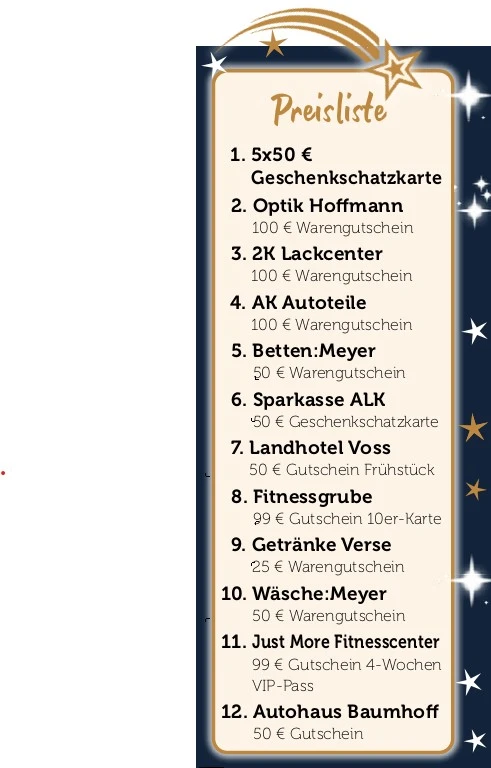 Preisliste