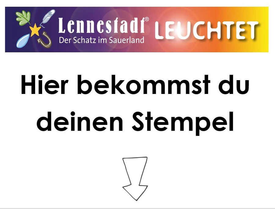 Markierungsstation Schild