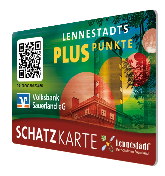 Geschenk-Schatzkarte schief